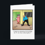 Funny Birthday Greeting Card for Him "Spectickles"<br><div class="desc">Enjoy spreading the laughter with this hilarious romantic happy birthday greeting card by artist Bill Abbott; send some laughs along with your love and wishes for a happy birthday. Bill Abbott's cartoon "Spectickles" the internationally syndicated comic has also appeared in Hallmark U.K., Reader's Digest, Saturday Evening Post and other fine...</div>