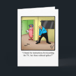 Funny Birthday Greeting Card for Him "Spectickles"<br><div class="desc">Enjoy spreading the laughter with this hilarious romantic happy birthday greeting card by artist Bill Abbott; send some laughs along with your love and wishes for a happy birthday. Bill Abbott's cartoon "Spectickles" the internationally syndicated comic has also appeared in Hallmark U.K., Reader's Digest, Saturday Evening Post and other fine...</div>
