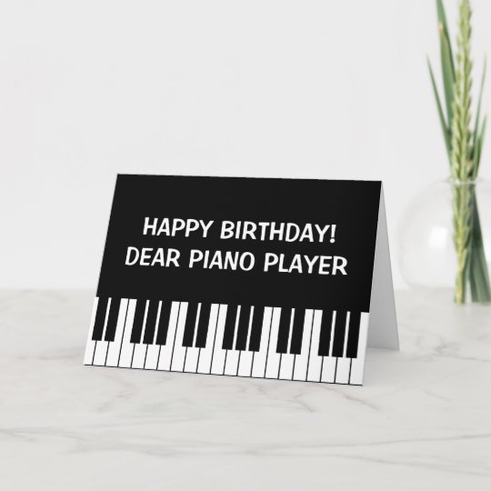 Funny Birthday greeting card for piano player | Zazzle.com.au