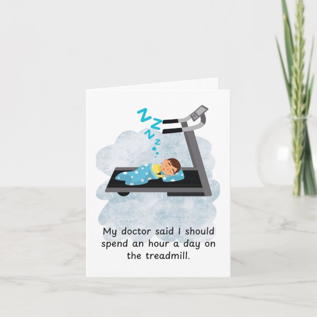 Funny Birthday Gym Fitness Card (Front)