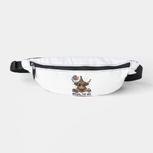 Funny Birthday Highland Cow Party Design_1 Bum Bags