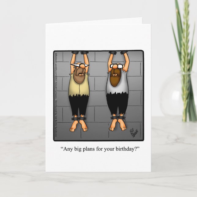 Funny Birthday Humour Card For Friend (Front)