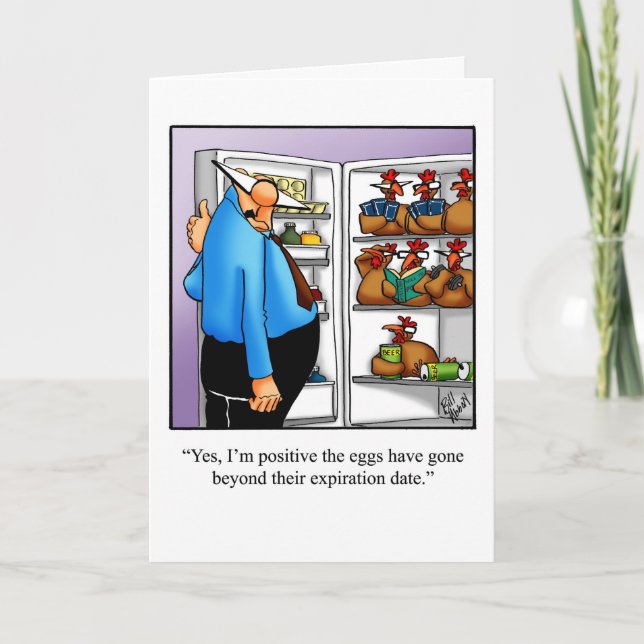 Funny Birthday Humour Card For Friend (Front)