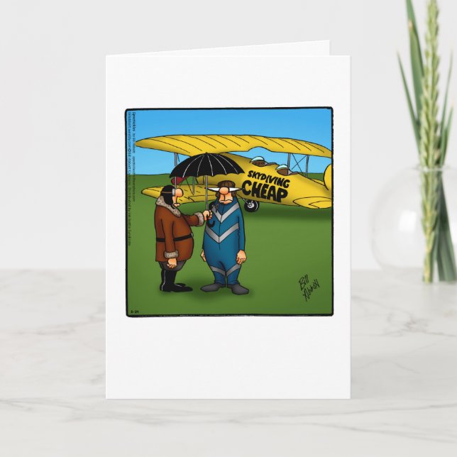 Funny Birthday Humour Greeting Card (Front)