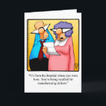 Funny Birthday Humour Greeting Card<br><div class="desc">Enjoy spreading the laughter with this hilarious happy birthday greeting card by cartoonist Bill Abbott; send some laughs along with your best wishes for a happy birthday. Bill Abbott's cartoon "Spectickles" the internationally syndicated comic has also appeared in Hallmark U.K., Reader's Digest, Saturday Evening Post and other fine magazines and...</div>