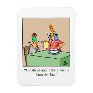 Funny Birthday Humour Magnet Gift