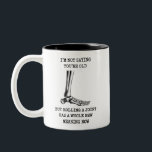 Funny Birthday Husband Joint Getting Old Friend Two-Tone Coffee Mug<br><div class="desc">Funny Birthday Husband Joint Getting Old Friend</div>