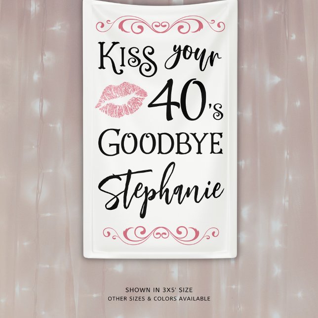 Funny Birthday Kiss Your Decade Goodbye Custom Banner (Creator Uploaded)
