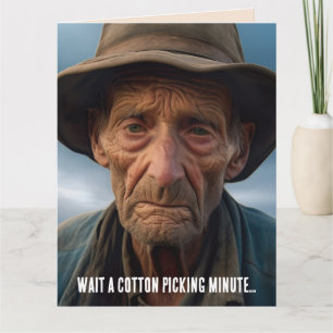 FUNNY BIRTHDAY OLD MAN JOKE GREETING CARD