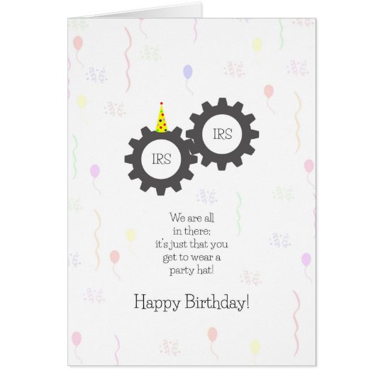 Funny Birthday on Tax Day Cards, Tax Machine Card