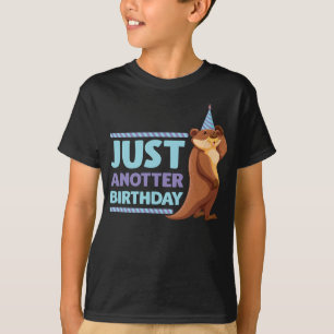 Funny Birthday Party Gift Kids Sea Otter Animal T-Shirt