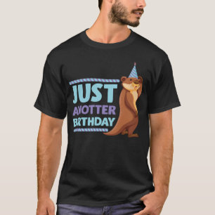 Funny Birthday Party Gift Kids Sea Otter Animal T-Shirt
