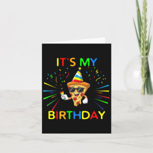 Funny Birthday Pizza Party Quote Card
