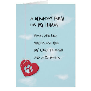 Funny Birthday Poem from the Dog