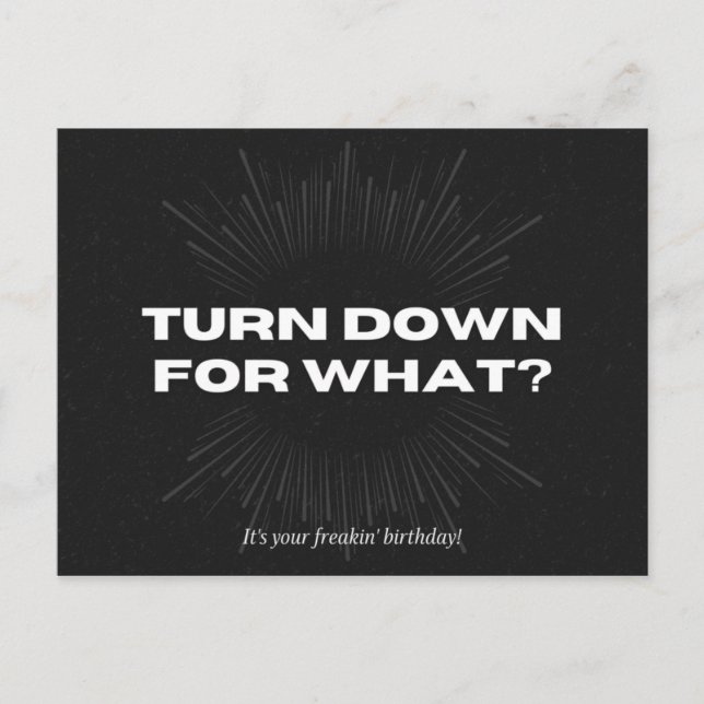 Funny Birthday Postcard (Front)