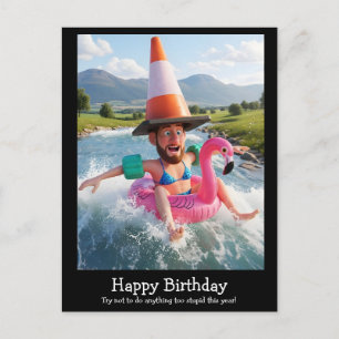 Funny Birthday postcards for men