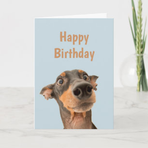 Funny Birthday Shocked Dog Animal Humour Card