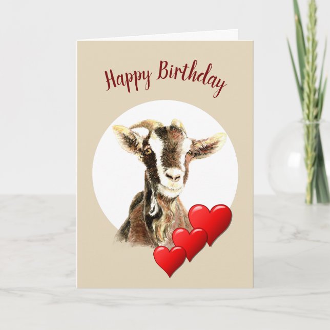 Funny Birthday to Favourite Old Goat, humour Holiday Card (Front)