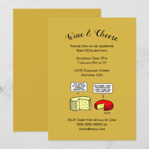 Funny Birthday Wine Tasting Party Invitations