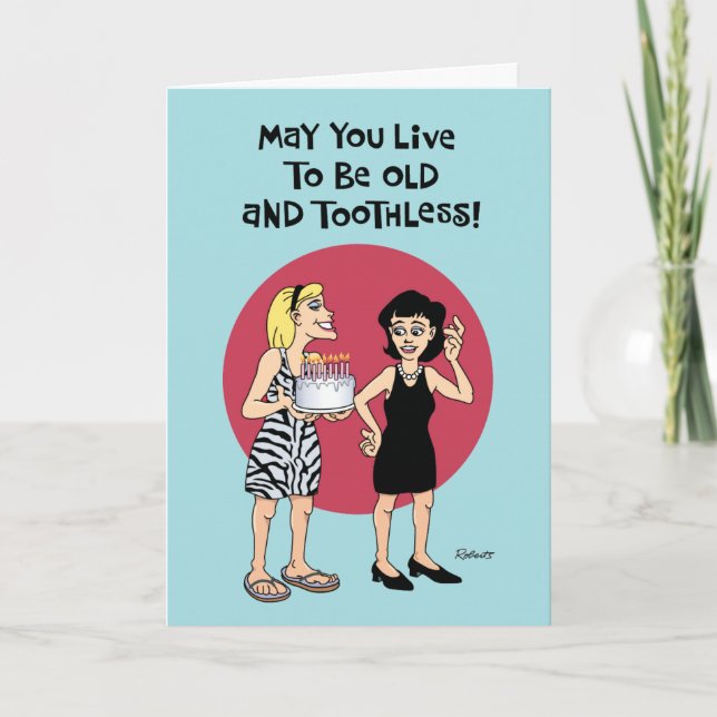 Funny Birthday Wish for Sister Card (Front)