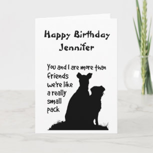 Funny Birthday You & I More than Friends Custom Card