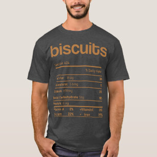 Funny Biscuits Nutrition Facts Thanksgiving Christ T-Shirt