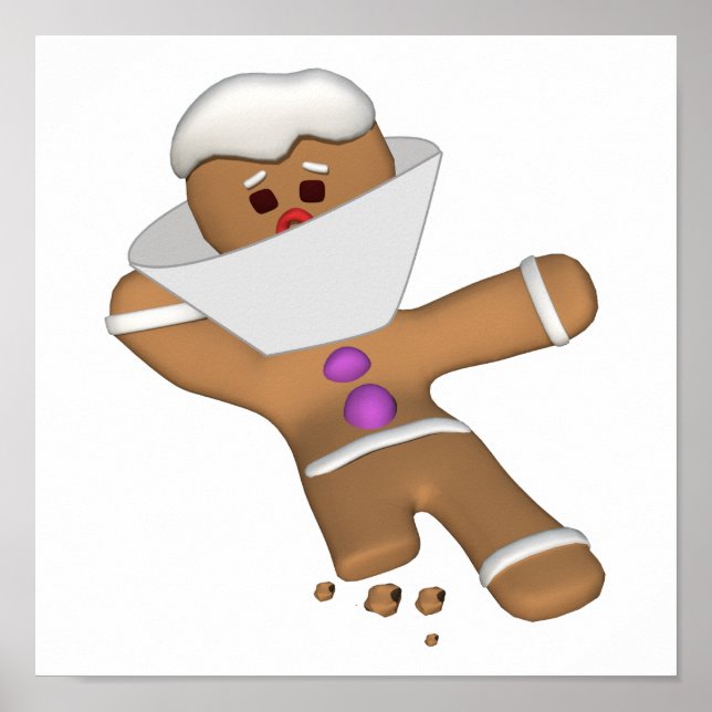 Funny Bit Himself Gingerbread Man Poster (Front)