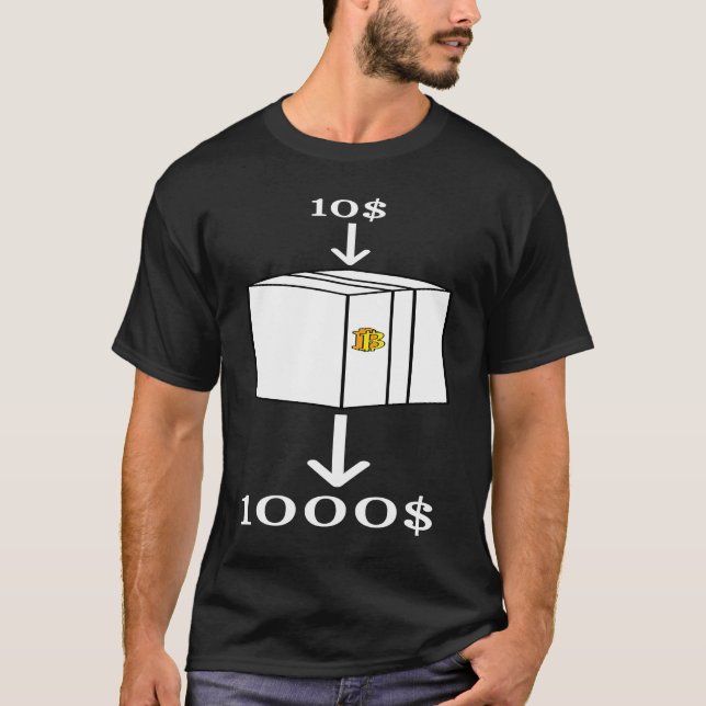 Funny Bitcoin Black Box A BTC Crypto T-Shirt (Front)