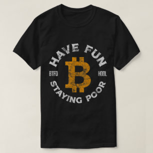 Funny Bitcoin Crypto Meme Design T-Shirt