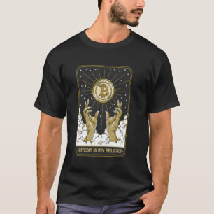 Funny Bitcoin Crypto Religion, HODL & Pray, Satosh T-Shirt