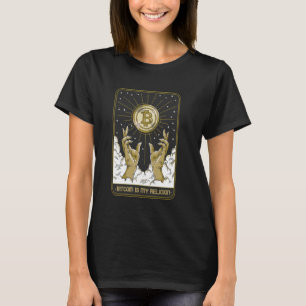 Funny Bitcoin Crypto Religion, HODL & Pray, Satosh T-Shirt
