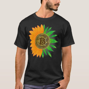 Funny Bitcoin & Weed Vintage Cryptocurrency Miner T-Shirt