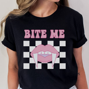 Funny Bite Me Shirt Gothic Tee
