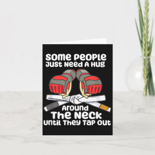 Funny BJJ Jiu Jitsu Quote Black Belt Combat Sport Card