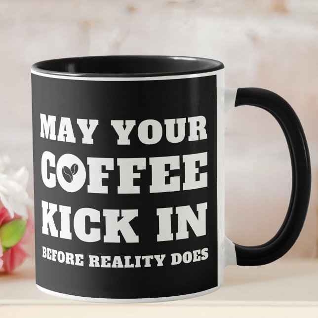 Funny Black and White Coffee Lovers  Mug (Creator Uploaded)