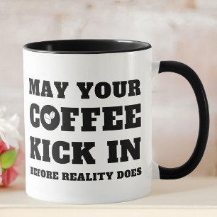 Funny Black and White Coffee Lovers  Mug