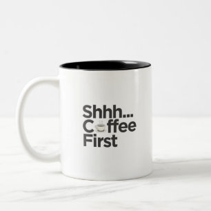 Funny Black and White Good Morning Mug 