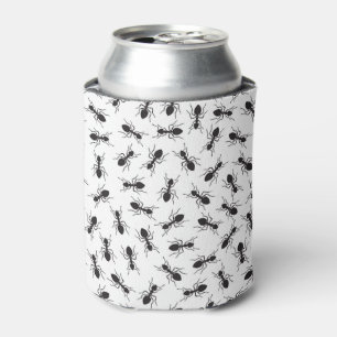 Funny Black Ants Pattern Can Cooler