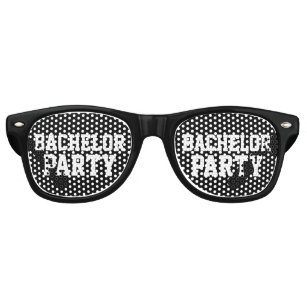Funny black bachelor party shades sunglasses