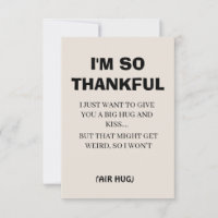 Funny Black Calligraphy I'm So Thankful Simple
