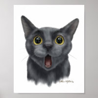 Funny Black cat Cartoon