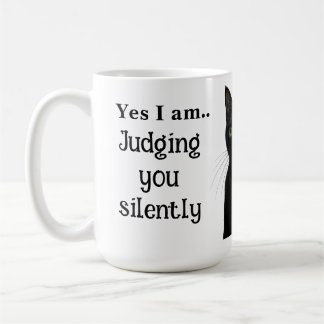 Funny Black Cat Ceramic Mug