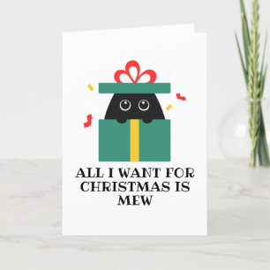 funny black cat christmas cards