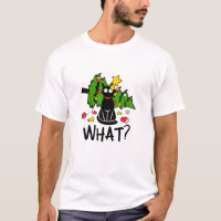 Funny Black Cat Christmas Tree Merry Santa Humor C