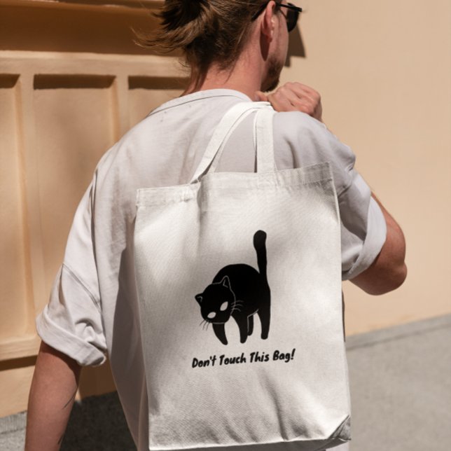Funny Black, Cat Don't Touch This Bag  (cats lover)