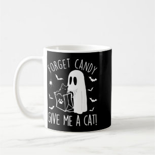 Funny Black Cat Forget Candy Give A Cat Lovers Coffee Mug