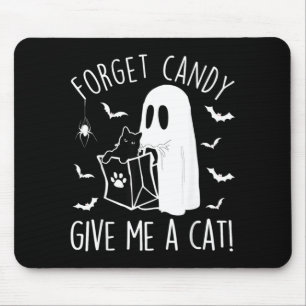 Funny Black Cat Forget Candy Give A Cat Lovers Mouse Pad