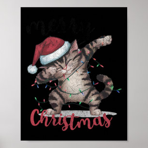 Funny Black Cat Halloween Funny Christmas Poster