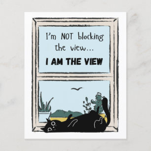 Funny Black Cat, I am the view