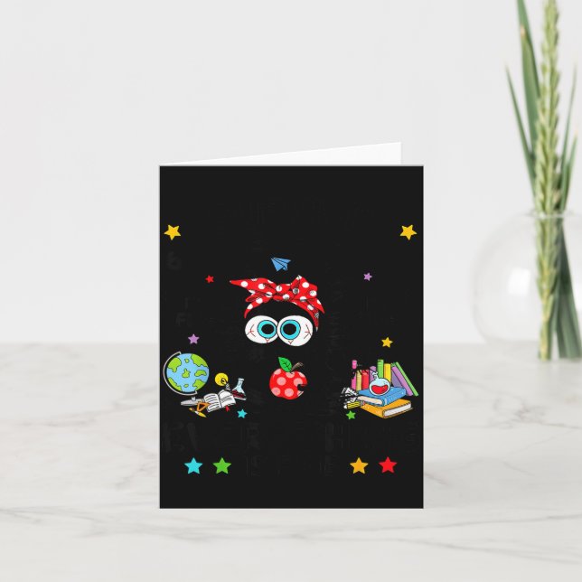 Funny Black Cat I Survived 67 Days Of School I'm F Card (Front)